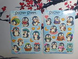 Happy Little Penguins Sticker Set – 2 Bögen