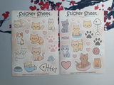 Katzen Sticker Set – 2 Bögen