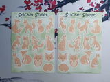 Füchse Sticker Set – 2 Bögen