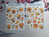 Bienen Sticker Set – 2 Bögen