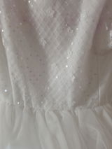 Vestido Tul lentejuelas Crudo Mayoral 3914