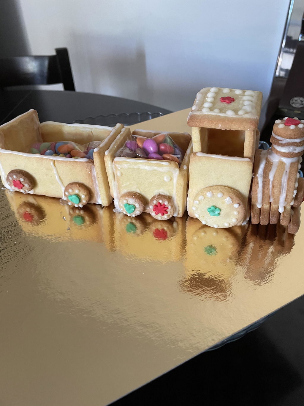 Stampo per biscotti a forma di Set Trenino Natale 3d lungo 20 cm (8 pz)