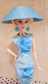 Modelo "BLUE ROSE" para muñecas de 12"