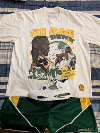 Lacelocks ‘Shawn Kemp’ Tee (White & Vintage Black)
