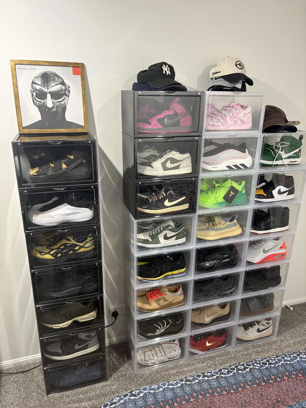 Extra Large - Magnetic Side Door Sneaker Display Cases | Clear - 10 Pack
