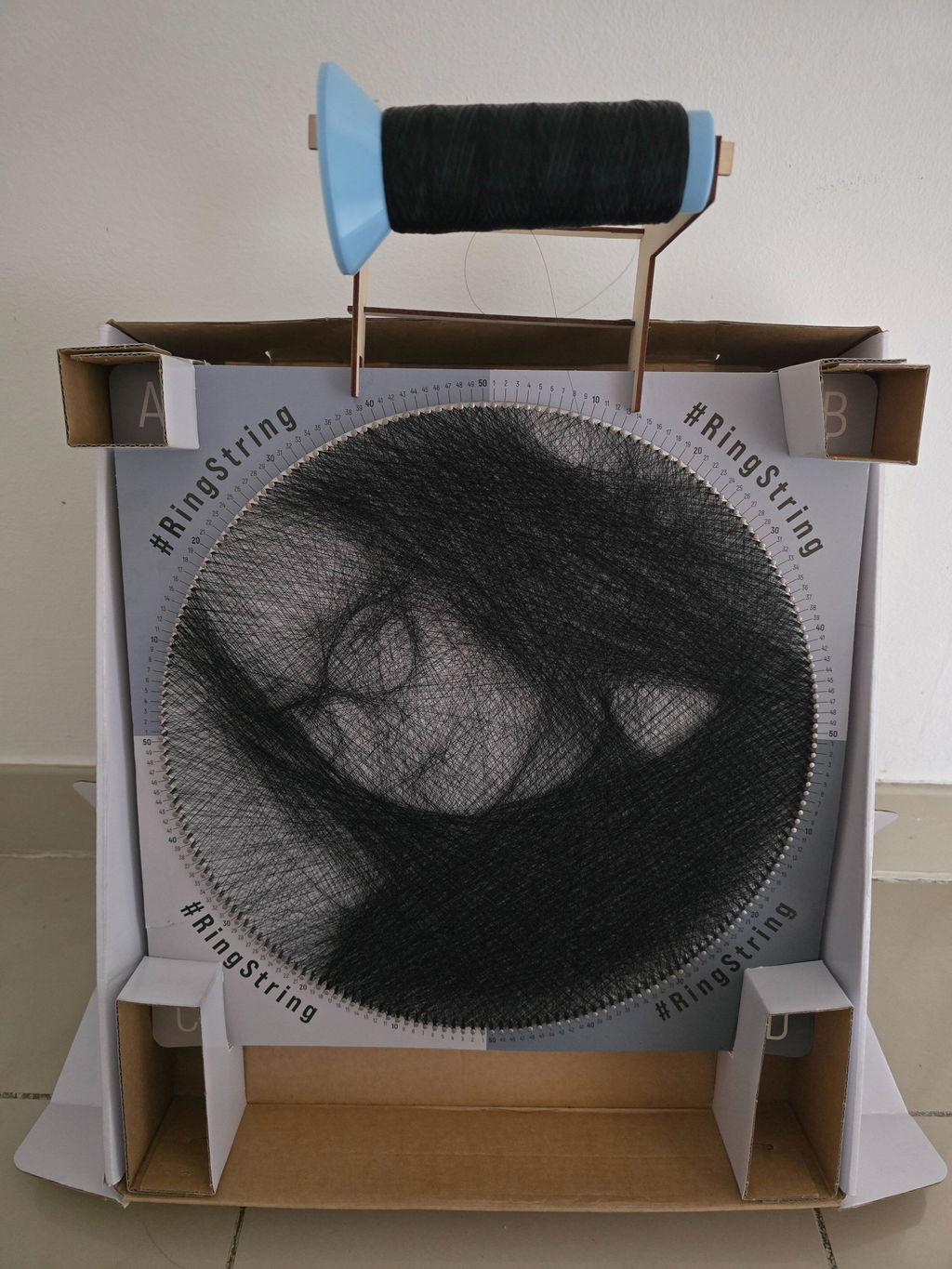 RingString l String-Art Kunstwerk/ Fadenbild aus deinem Foto | Personalisierte Geschenke