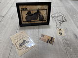【Black】Custom Motorcycle Frame ArtーLandscape｜バイクフレームアート横型