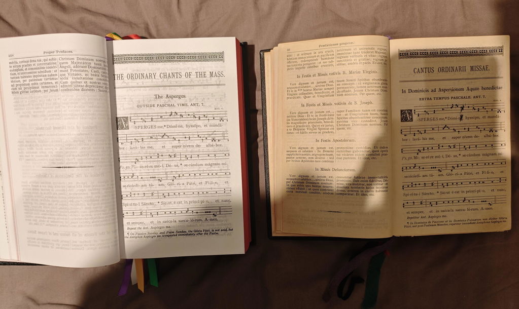 Liber Usualis 1963 & 1952 (Latin Chant with Gregorian Notation)