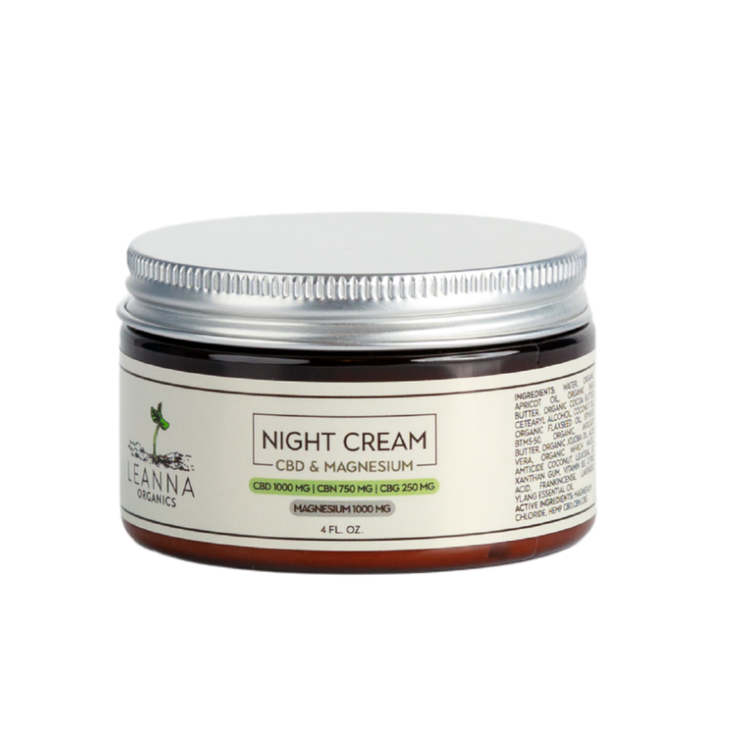 CBD Magnesium Night Cream - Soothing Relief for Restful Nights