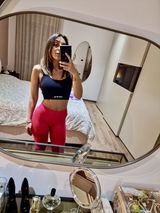 Leggings nero modello POLLY a vita alta senza cuciture