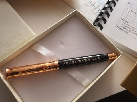 Penna Roller Personalizzata con Incisione Laser - Elegante Penna a Sfera in Metallo - Idea Regalo