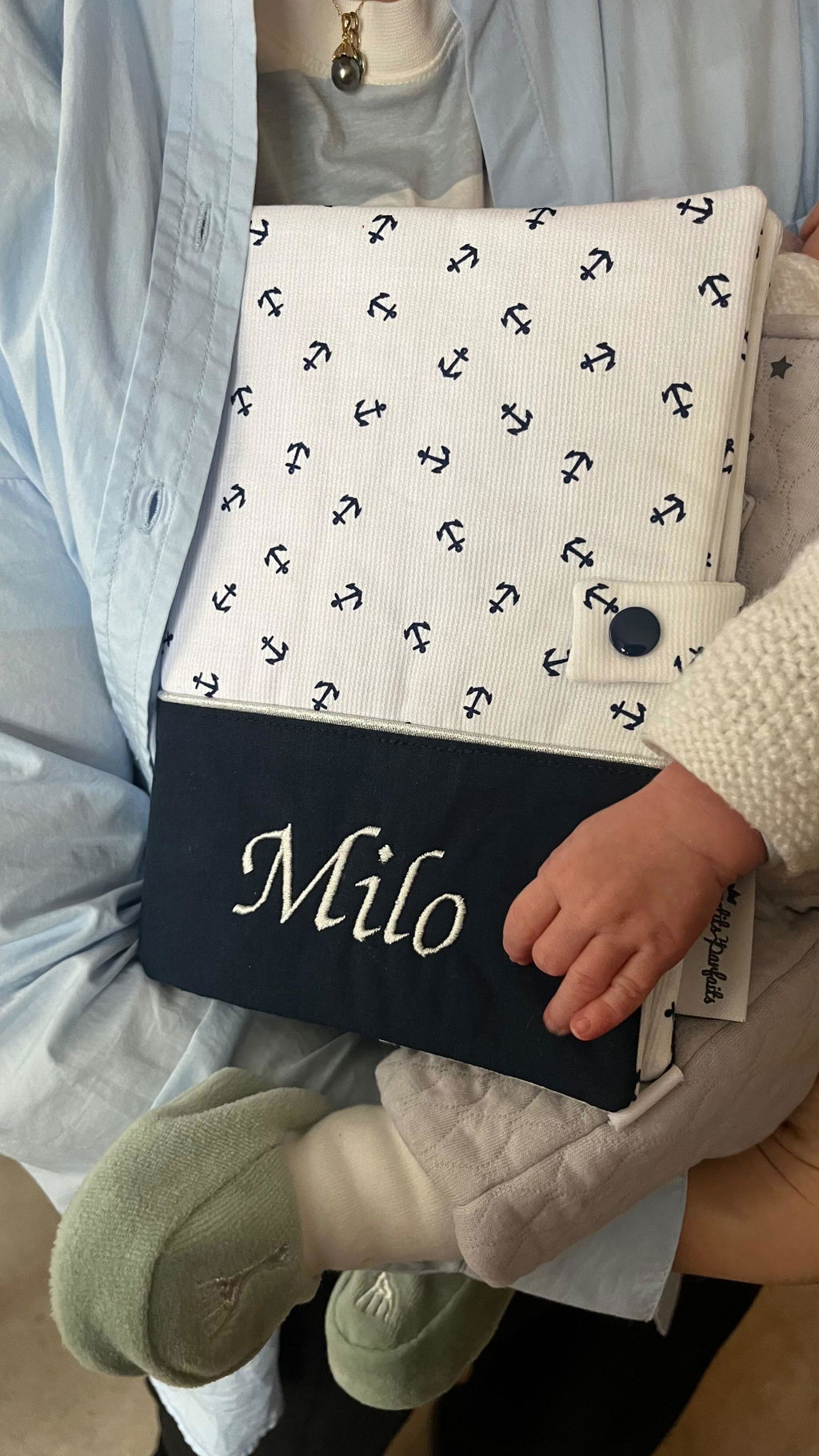 Protège carnet de santé à Personnaliser - Motif plein