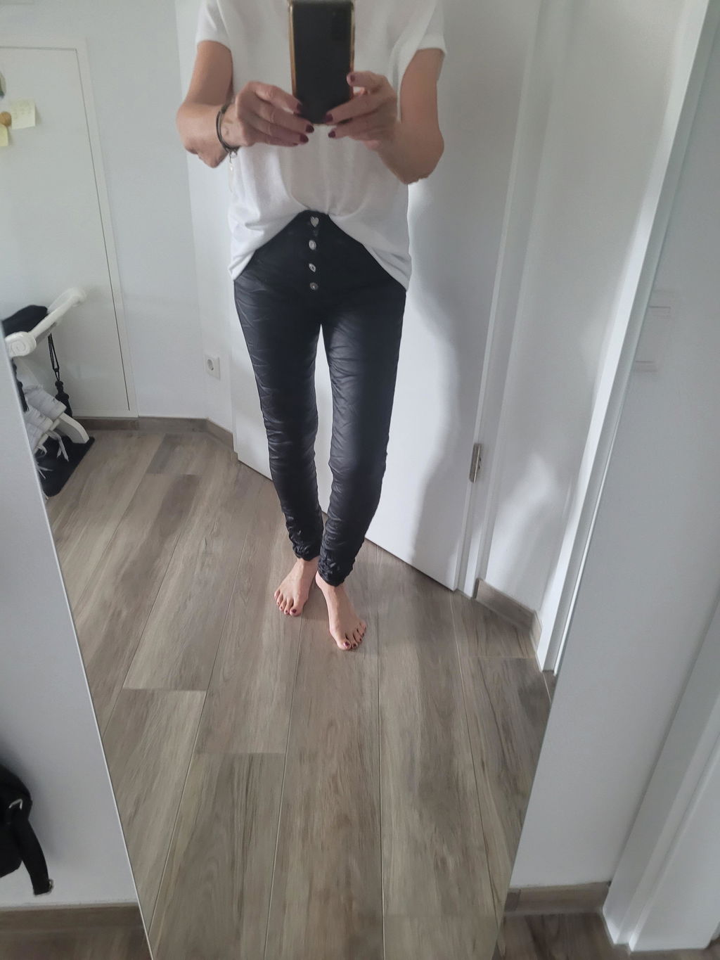 Leder Stretchhose 2608121-25