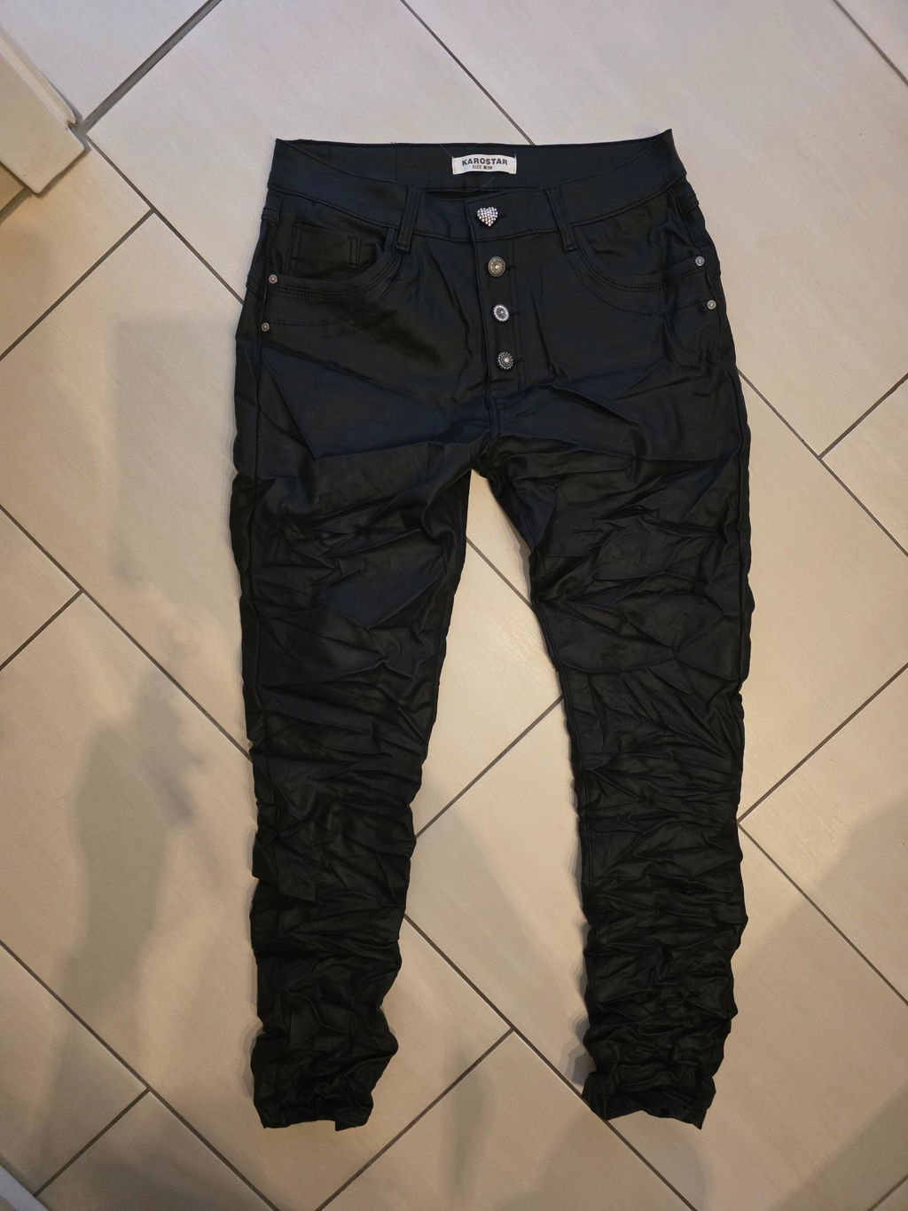Leder Stretchhose 2608121-25