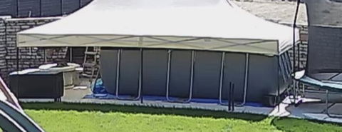 Összecsukható kerti pavilon 3x6 m