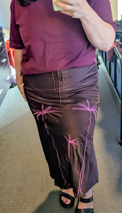 Bias Maxi Skirt Coconut Husk