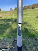 Lichtmast Laternenmast 8 m · DIN EN 40 · Stahl S355 · 3 mm