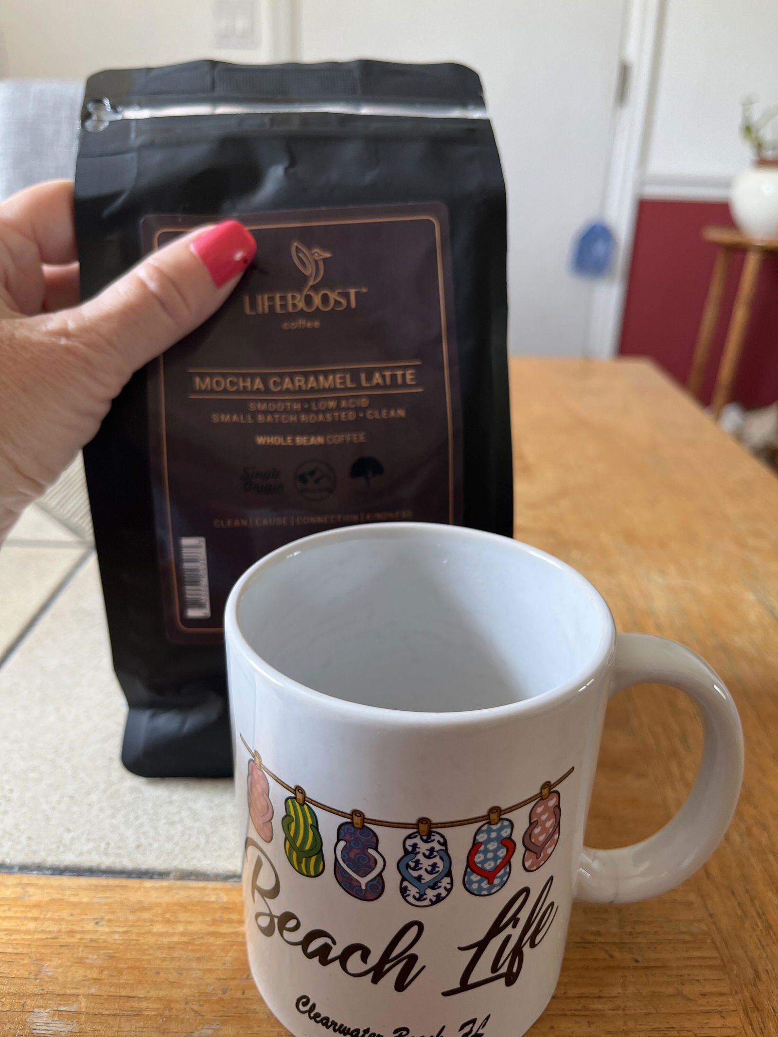Mocha Caramel Latte | Lifeboost Coffee