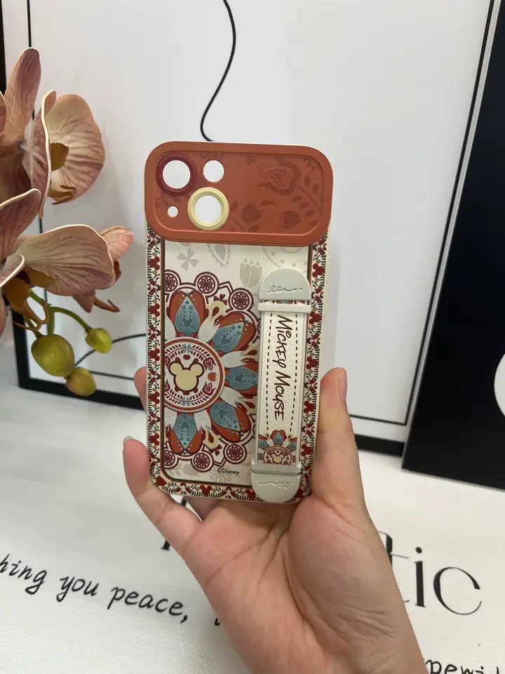 iPhone Wristband Series | Classic Painted Cartoon Liquid Silicone Phone Case