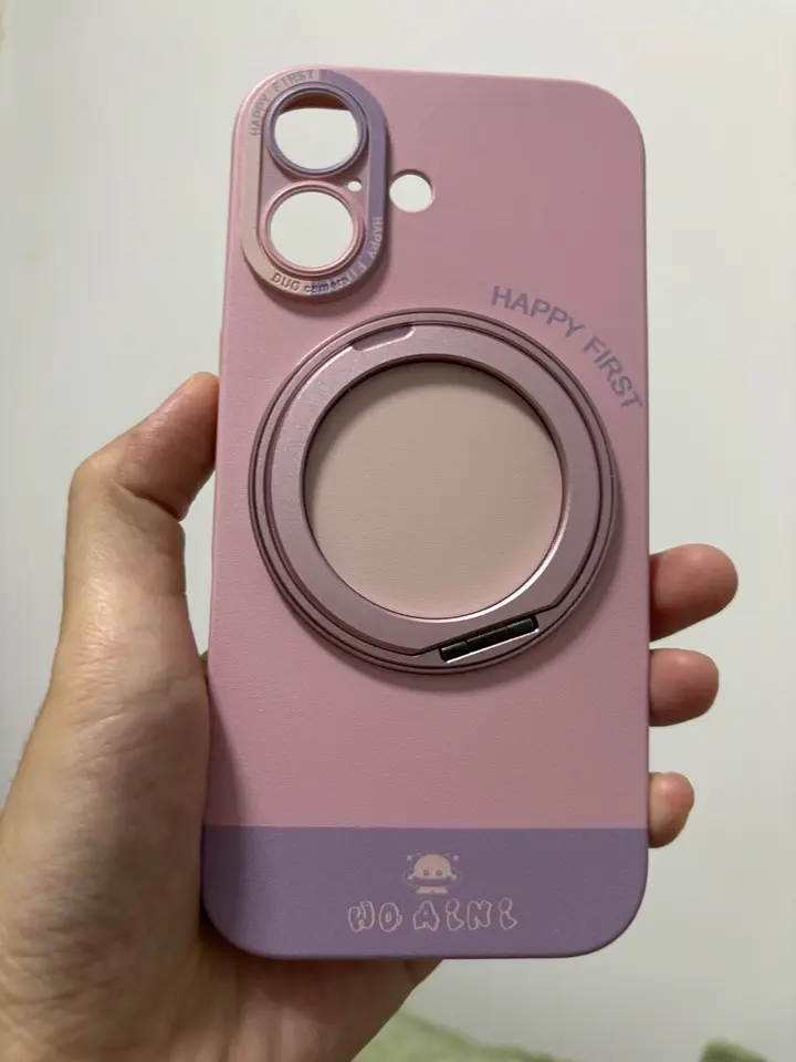iPhone Lanyard Series | Color-Block Series Rotating Stand Phone Case
