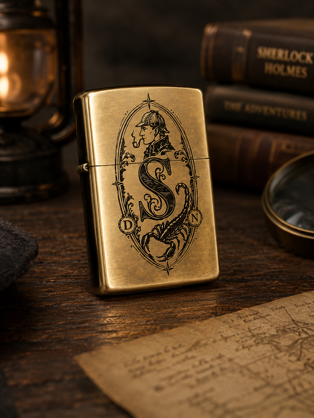 Zippo Regular Brush Finish Brass - 204B