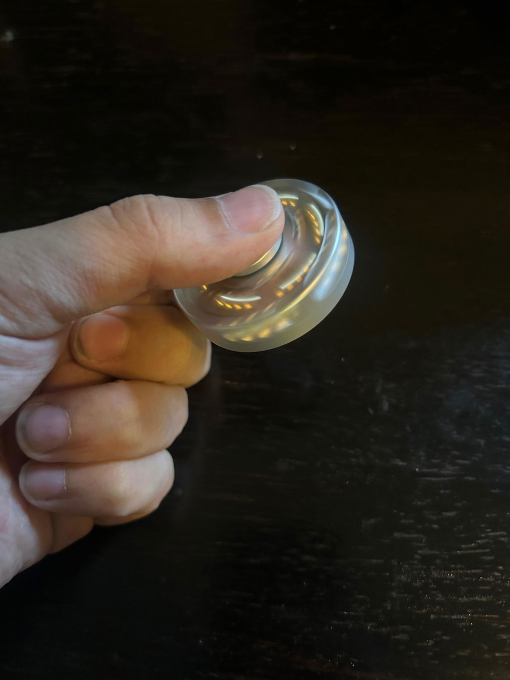 Revolver Fidget Spinner | Silent Aluminum & Brass EDC Desk Toy | Deep Work Focus & Stress Relief Gift for Him