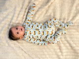 Zipper Onesie - Bunny Construction