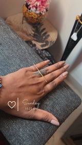 Straight line brass ring review photo