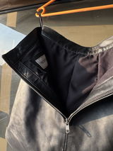 Eleanor Couture Leather Skirt with Bow