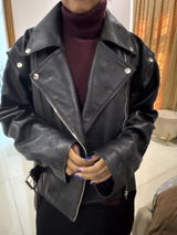 Adrienne Convertible Leather Jacket