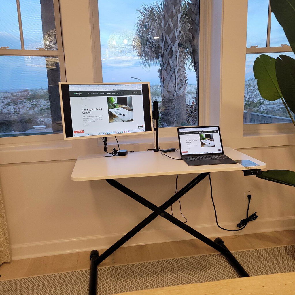 Lillipad Electric Floor to Stand Desk — Fully Assembled