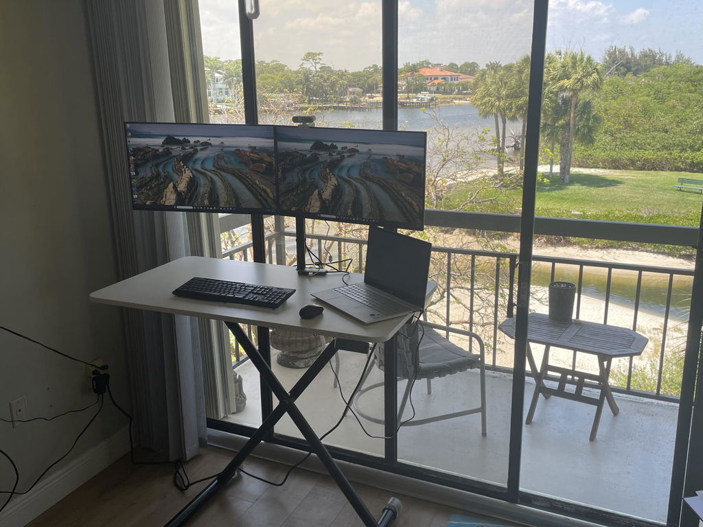 Lillipad Electric Floor to Stand Desk — Fully Assembled
