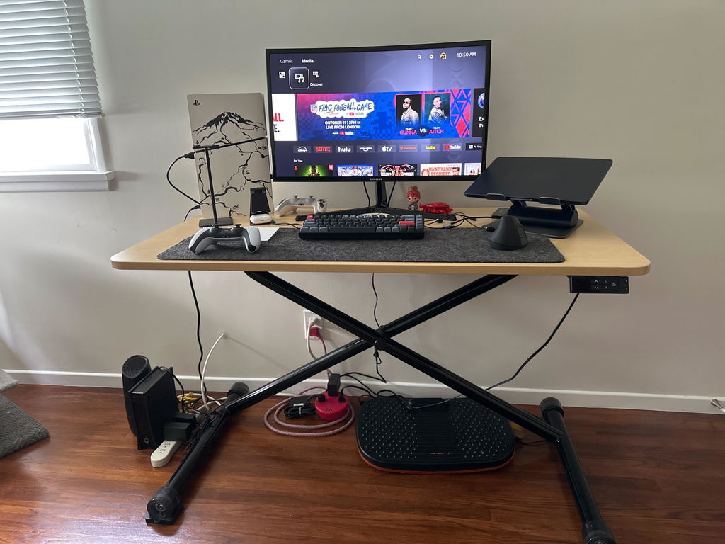 Lillipad Electric Floor to Stand Desk — Fully Assembled