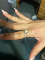 Silver Lily Open Ring