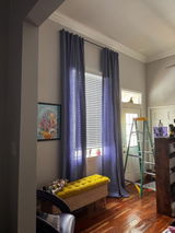 Linen Curtain with Multi Purpose Tape