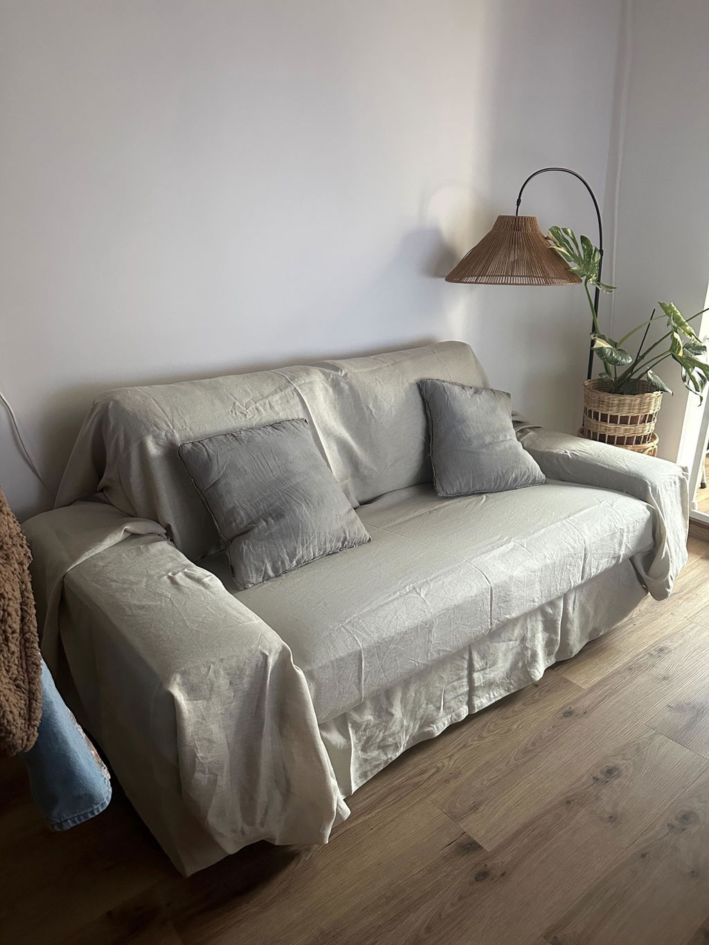 Linen Couch Cover
