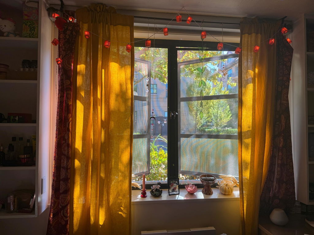 Linen Curtain with Multi Purpose Tape