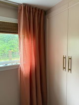 Linen Curtain with Back Tabs