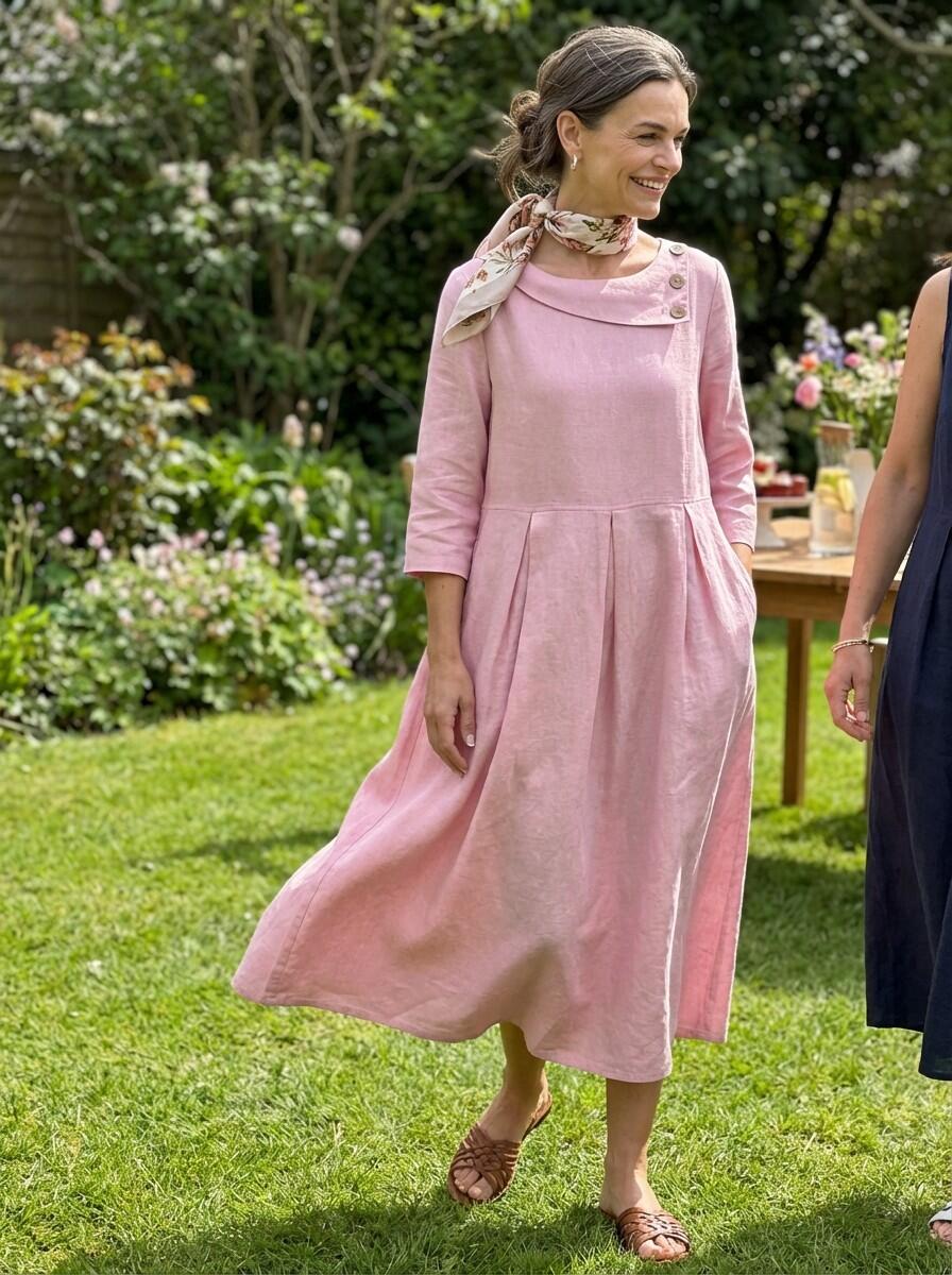 Customer wearing the GWENYTH dress