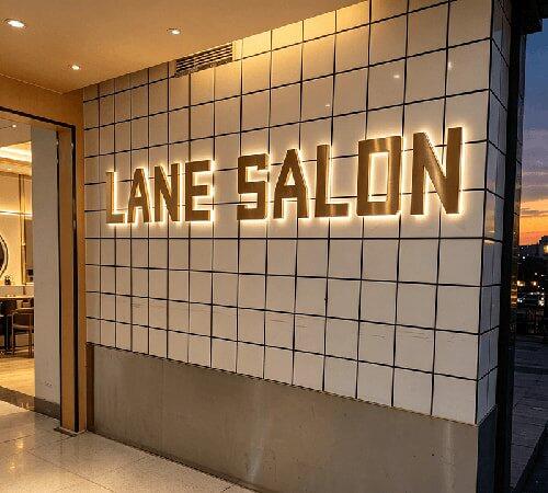 3D Backlit Metal Letters Halo Lit Office Signs Modern Illuminated Letter Signage for Businesses