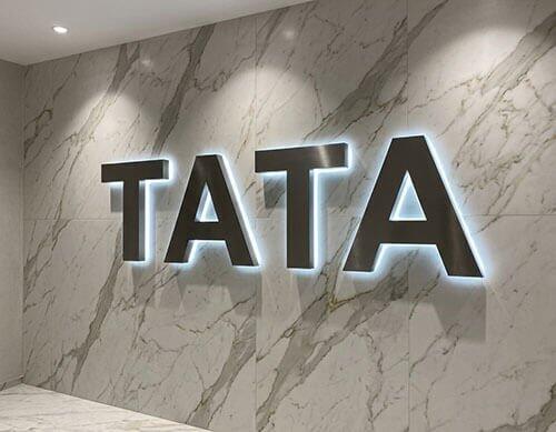 3D Backlit Metal Letters Halo Lit Office Signs Modern Illuminated Letter Signage for Businesses