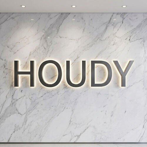 Elegant Backlit Lobby Sign – Custom LED Illuminated Acrylic Sign for Hotels, Offices & Reception Areas