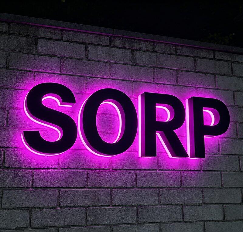 3D Backlit Metal Letters Halo Lit Office Signs Modern Illuminated Letter Signage for Businesses