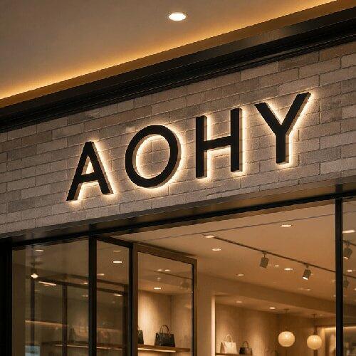Weatherproof Outdoor Backlit Channel Letters Sign – LED Illuminated Storefront Signage