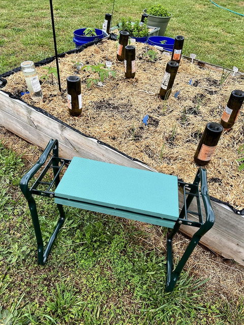 Garden Foldable Kneeler & Seater + Tools Bag