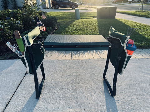 Garden Foldable Kneeler & Seater + Tools Bag