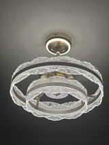 Lightsin Luxury Gold Frame LED Ceiling Fan Light with Retractable Blades
