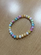 PULSERA DE SELENITA MULTICOLOR 6MM