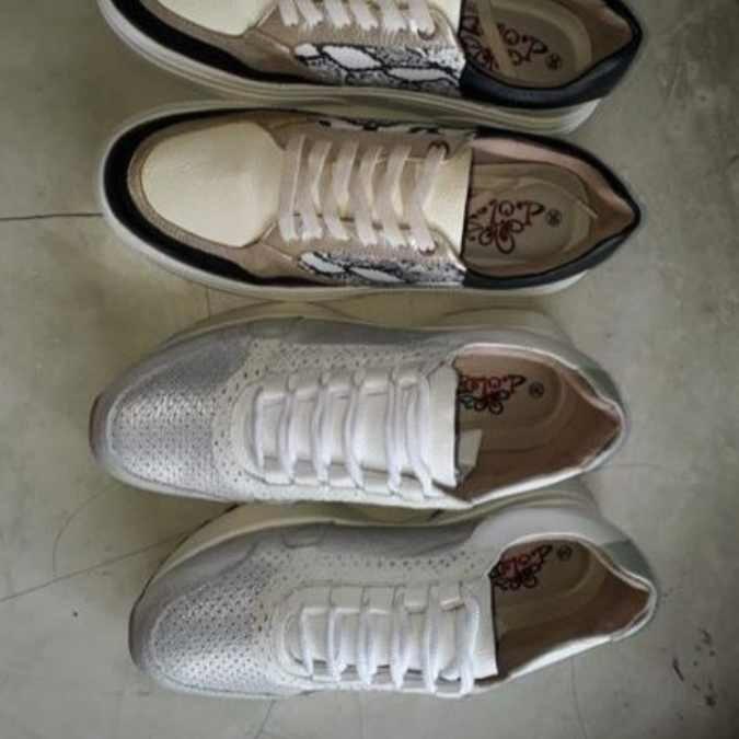Tenis en cuero para dama Kioto