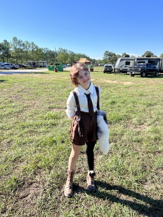 Customer photo for Brown Bunny Detective Prince Ouji Lolita Set